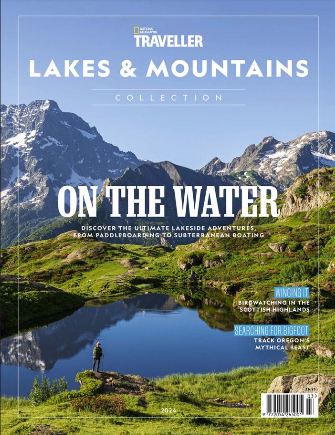 Cover of National Geographic Traveller (UK)'s Lakes & Mountains Collection, 2024, in which Emporia Wine Estate was featured