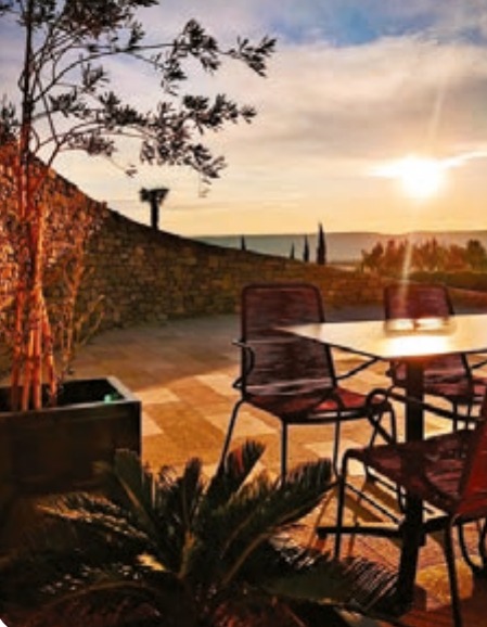 Sunset over Emporia's terrace and dry-stone wall, as submitted for National Geographic Traveller's Lakes & Mountains Collection