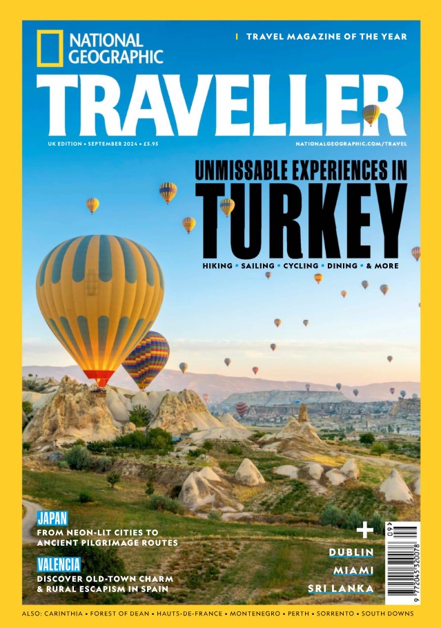 Cover of National Geographic Traveller (UK), September 2024, in which Emporia Wine Estate was featured